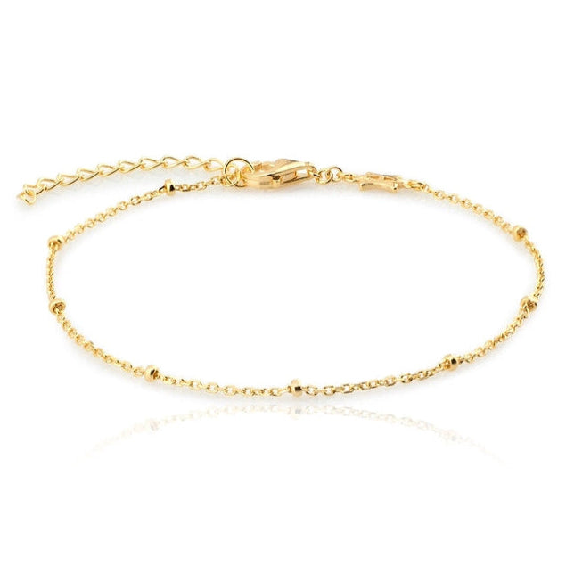 18k Gold-Plated Sphere Chain Bracelet