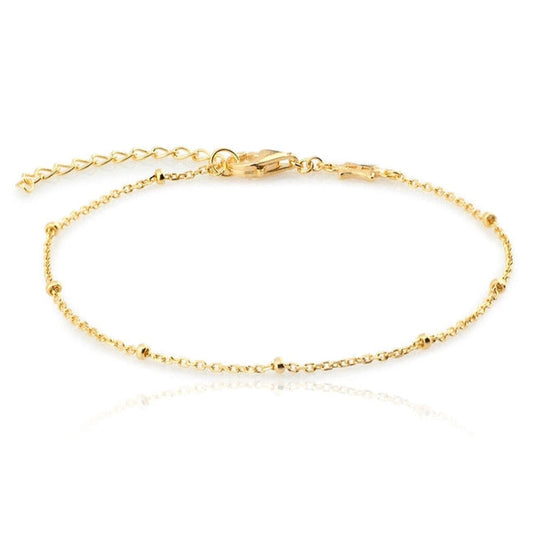 18k Gold-Plated Sphere Chain Bracelet