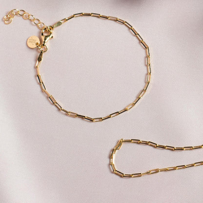18k Gold-Plated Chain Bracelet