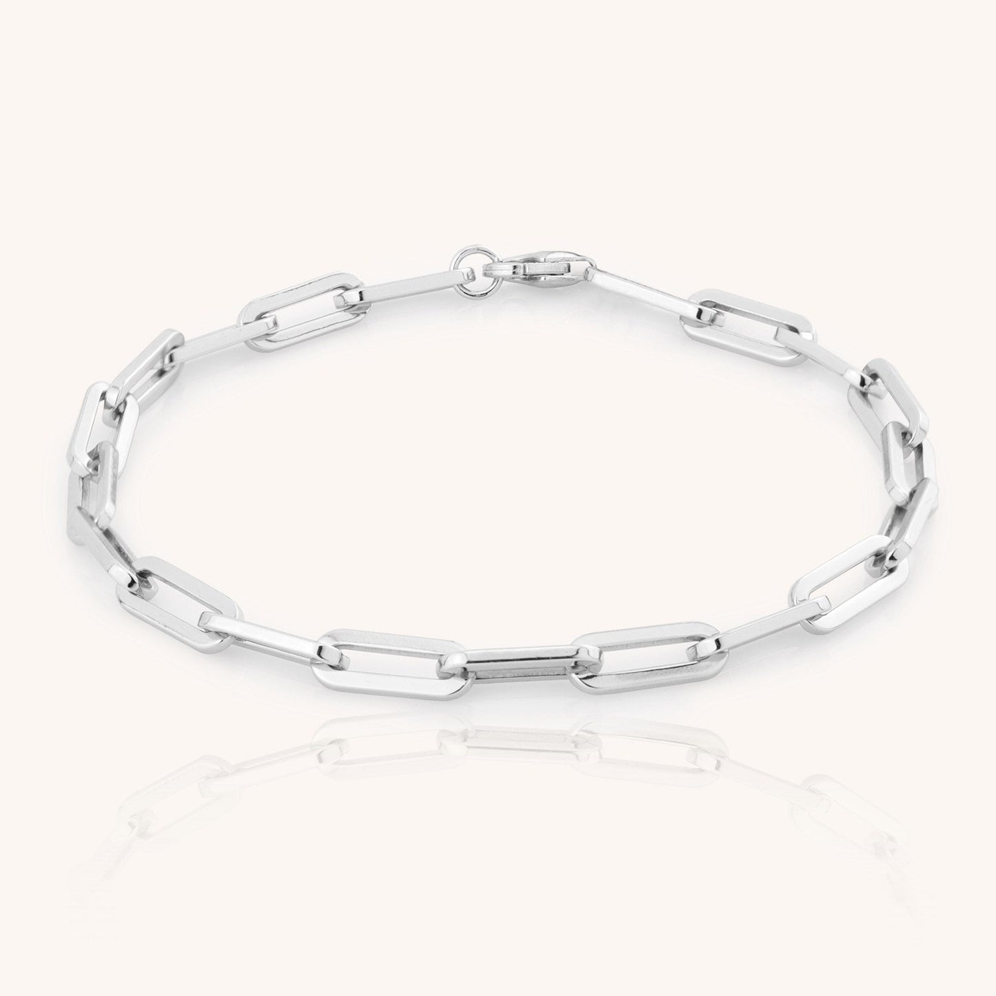 925 sterling silver women's bracelet on a white background