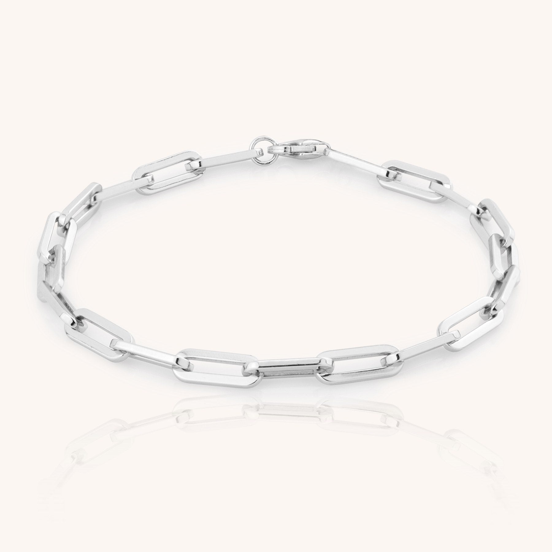 925 sterling silver women's bracelet on a white background