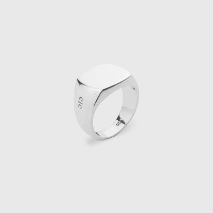 Men's 925 sterling silver signet ring
