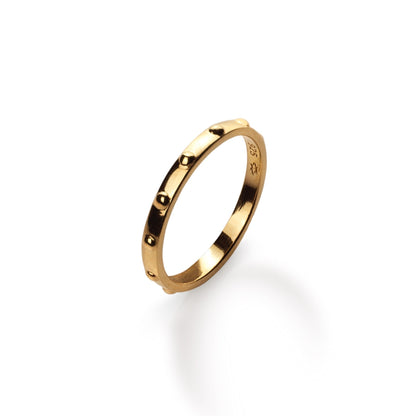 18k Gold-Plated Bobble Ring