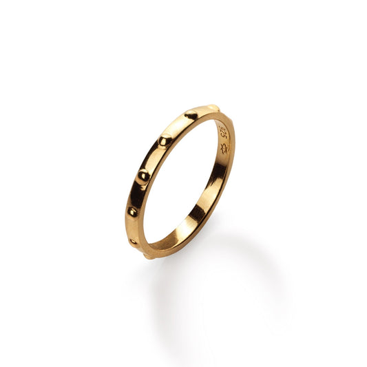 18k Gold-Plated Bobble Ring